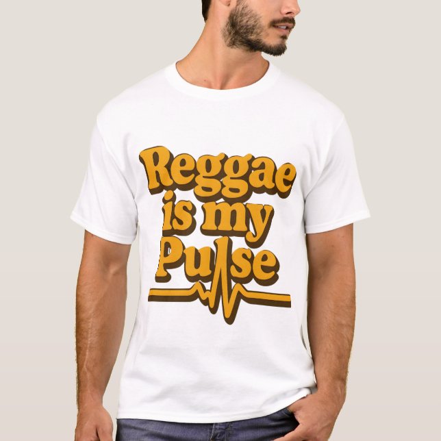 T-shirt Le reggae est mon pouls (Devant)