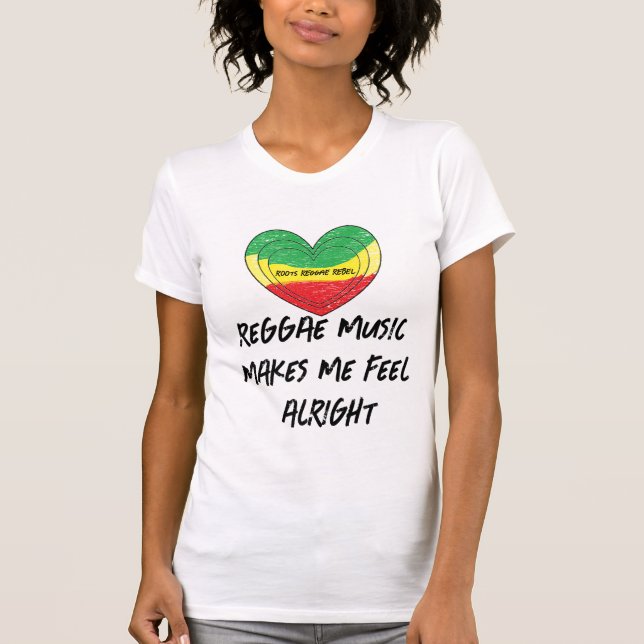 T-shirt Le Reggae Me Fait Me Sentir Bien (Devant)