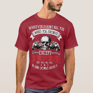T-shirt Le remorquage du conducteur de camion-remorque vou