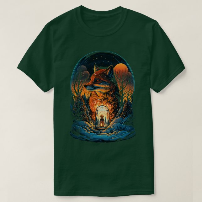 T-shirt Le renard clair (Design devant)