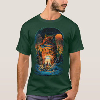 T-shirt Le renard clair