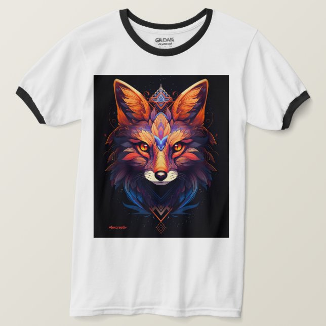 T-shirt Le renard dans son habitat naturel (Design devant)