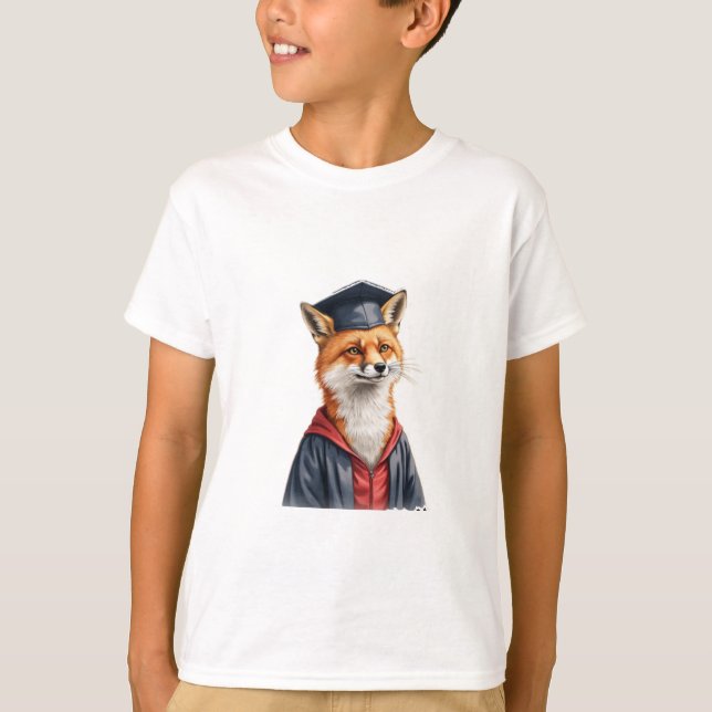 T-shirt le renard diplômé (Devant)