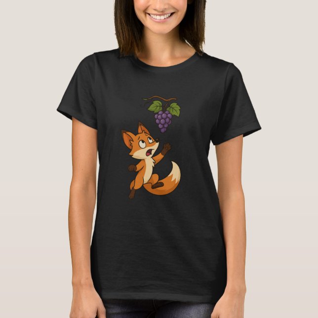 T-shirt Le Renard et les Raisins (Devant)