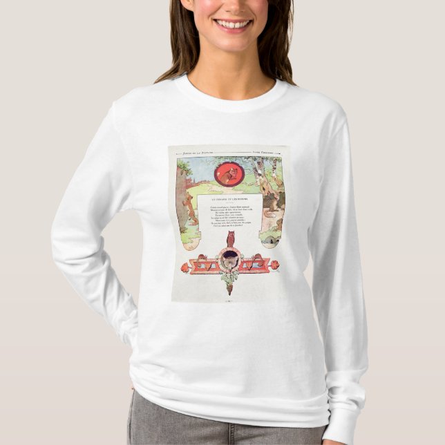T-shirt Le renard et les raisins (Devant)