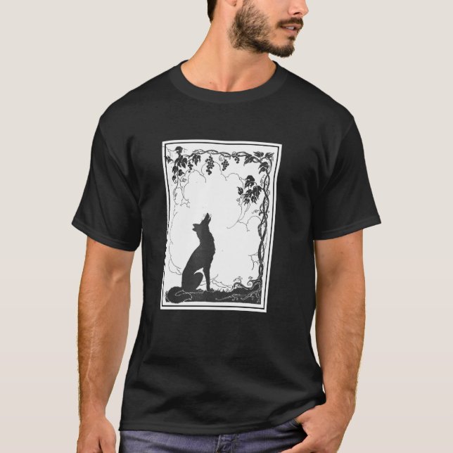 T-shirt Le renard et les raisins - Les fables d'Aesop (Devant)