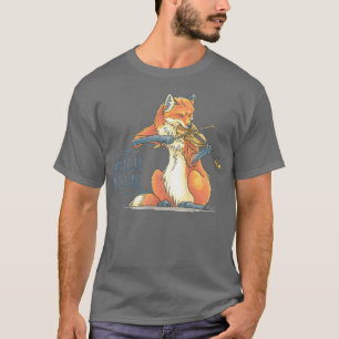 T-shirt Le renard folk sauvage sur Fiddle
