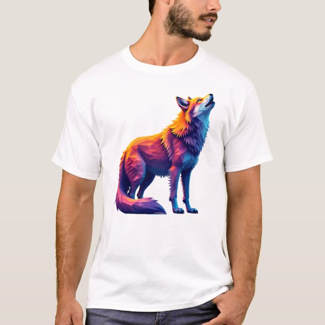 T-shirt Le renard hurle vers l'avenir (Devant)