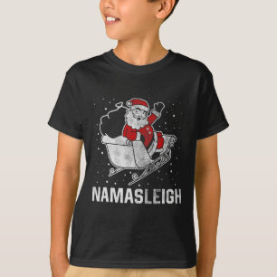 T-shirt Le renne de Namasleigh Santa Claus envoie présent