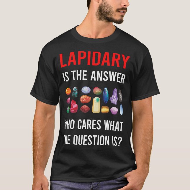 T-shirt Le Réponse Lapidaire Lapidariste (Devant)