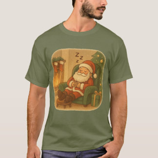 T-Shirt Le repos de Noël confortable du Père Noël