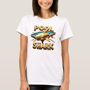 T-shirt Le requin de la piscine : Maître de la cue
