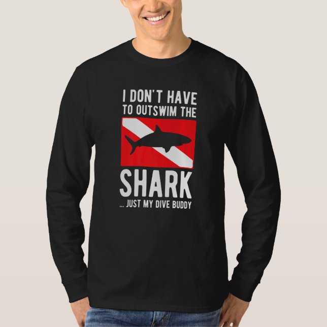 T-shirt Le Requin Est Mon Époux De Plongée Plongée Plongée (Devant)
