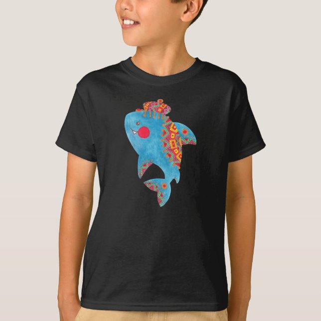 T-shirt Le requin fort (Devant)