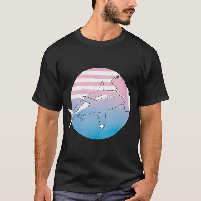T-shirt Le Requin Marteau du Coucher de Soleil (Devant)