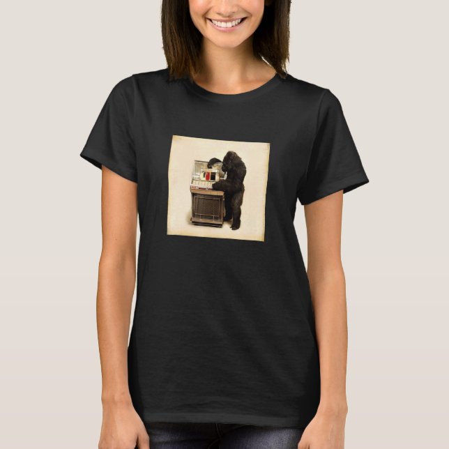 T-shirt Le Rero Mars Avec Des Hooligans Style Jukebox Vint (Devant)
