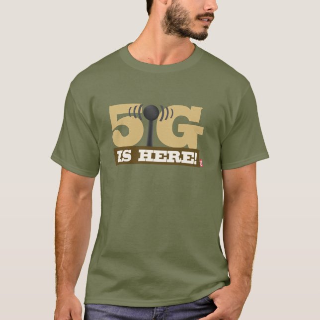 T-shirt Le réseau mobile 5G est là ! (Devant)