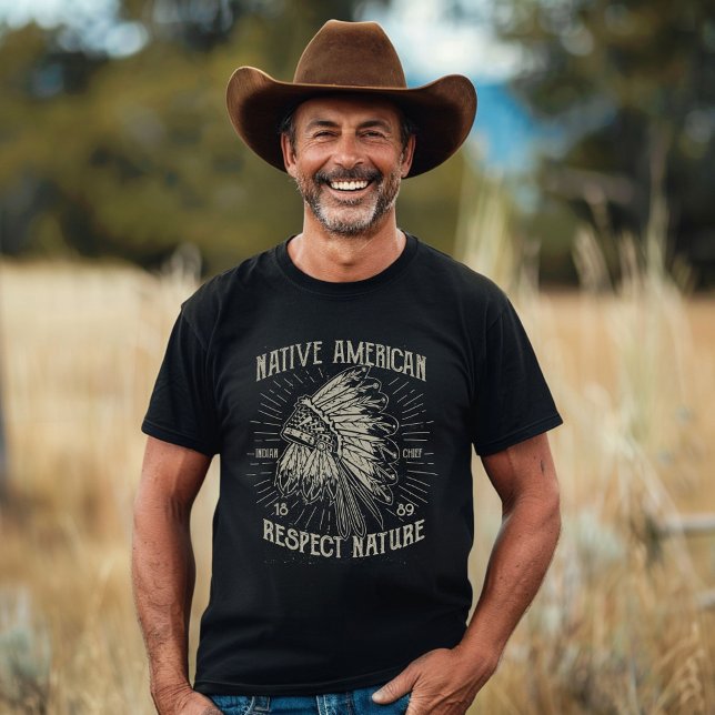 T-shirt Le respect des Amérindiens Nature (Créateur téléchargé)