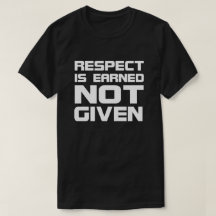 Le respect est gagné le Foncé-T-shirt de base
