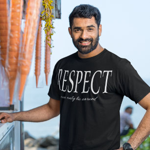 T-SHIRT LE RESPECT NE PEUT ÊTRE GARANTI QUE NON ORDONNÉ
