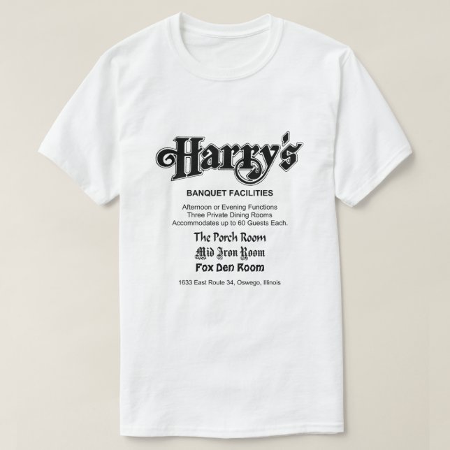 T-shirt Le Restaurant d'Harry, Oswego, IL (Design devant)