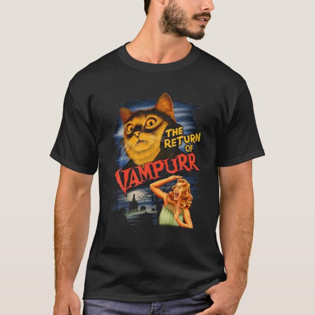 T-shirt Le Retour De Vampurr Cat Funny (Devant)