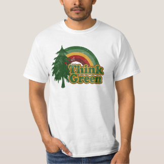 T-shirt Le rétro les années 70 arc-en-ciel, pensent le