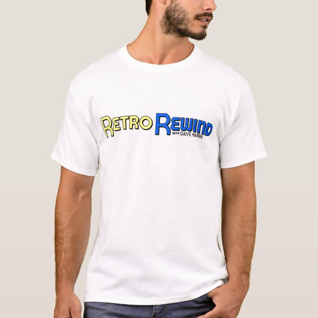 T-shirt Le rétro rebobinage avec Dave Harris DHP (Devant)
