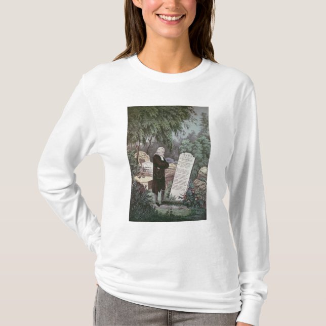 T-shirt Le Rev. John Wesley visitant la tombe de sa mère (Devant)