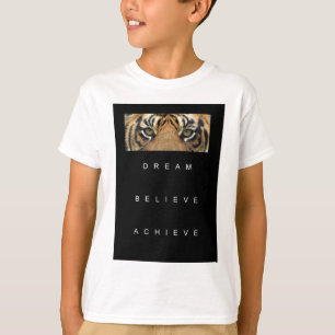 T-shirt le rêve croient réalisent la citation de