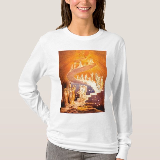 T-shirt Le rêve de Jacob par William Blake (Devant)
