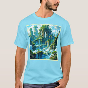 T-shirt Le rêve de l'arbre de cascade