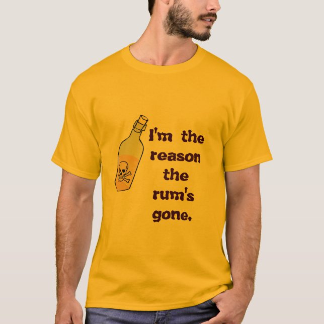 T-shirt Le rhum du pirate est parti (Devant)