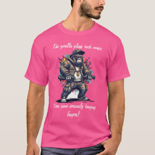 T-shirt Le Rhythm King : Vieux Gorilla de l'école sur les