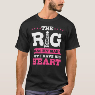 T-shirt Le Rig A Mon Homme Oilfield Femme Roghneck Girlfri