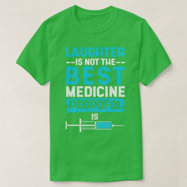 T-shirt Le rire n'est pas la meilleure proposition de méde (Design devant)