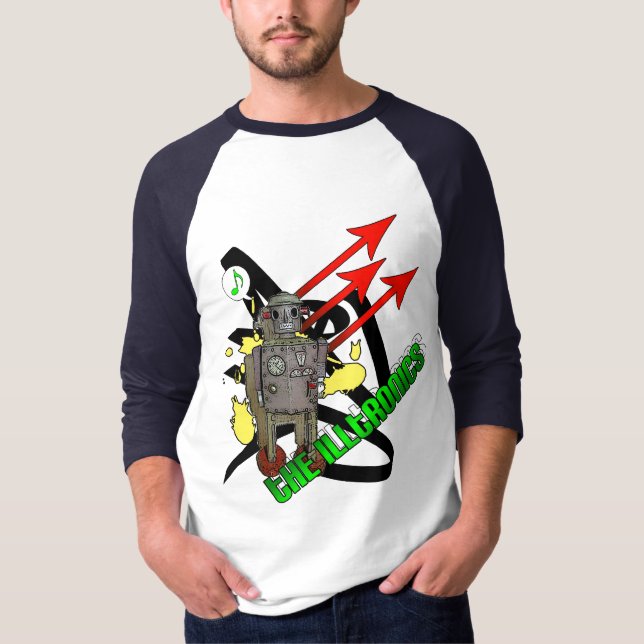 T-shirt Le robot de musique d'Illtronics (Devant)