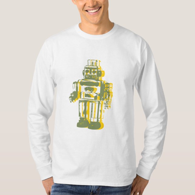 T-shirt le robot_yellow, robot_green (Devant)