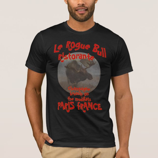 T-SHIRT LE ROGUE BULL RISTORANTE PARIS FRANCE (Devant)