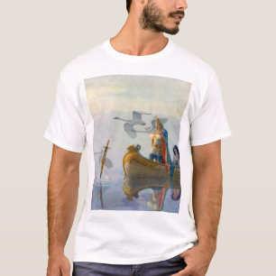 T-shirt Le Roi Arthur et Excalibur, C. 1922 par N.C Wyeth