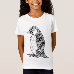T-Shirt Le Roi artistique pingouin Zendoodle