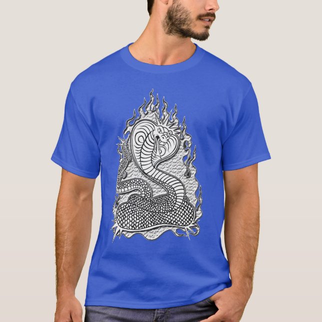 T-shirt Le Roi Cobra En Feu (Devant)