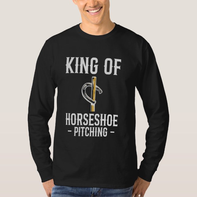 T-shirt Le Roi De Horseshoe Pitching (Devant)