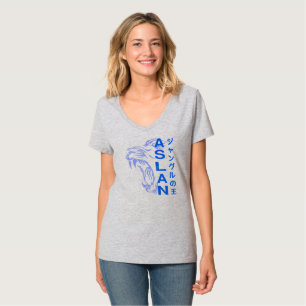 T-shirt Le Roi de la Jungle Cou-V féminin