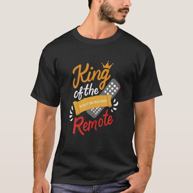 T-shirt Le roi de la télécommande Canapé Lazy Potato T Shi (Devant)