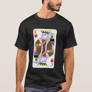 T-shirt Le Roi Des Coeurs Jouer Des Cartes Costumes Hallow