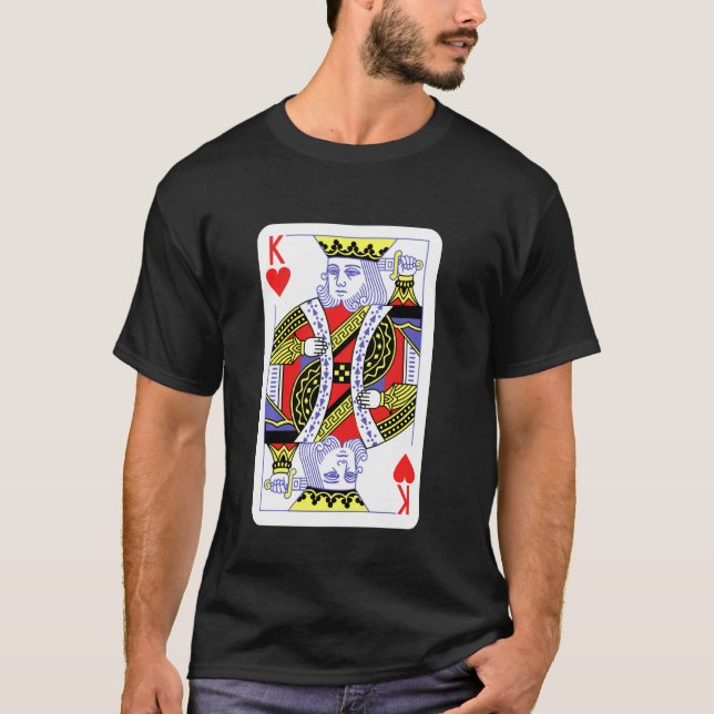 T-shirt Le Roi Des Coeurs Jouer Des Cartes Costumes Hallow (Devant)