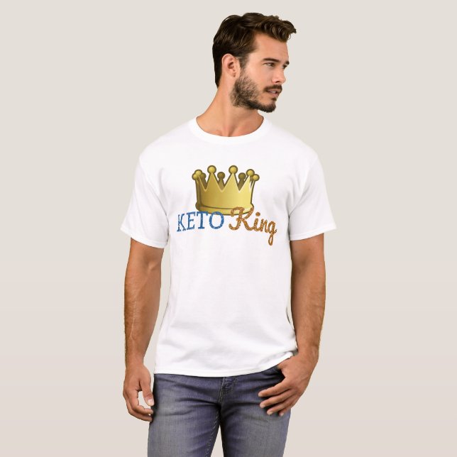 T-shirt Le Roi drôle Crown de cétonique (Devant entier)