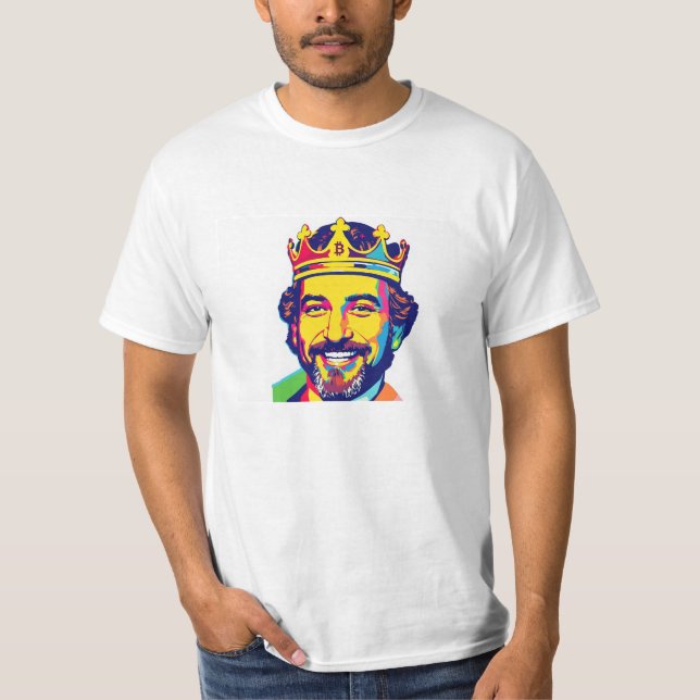 T-shirt Le roi du Bitcoin (Devant)