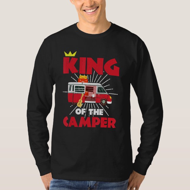 T-shirt Le Roi Du Camping Camper Camper (Devant)